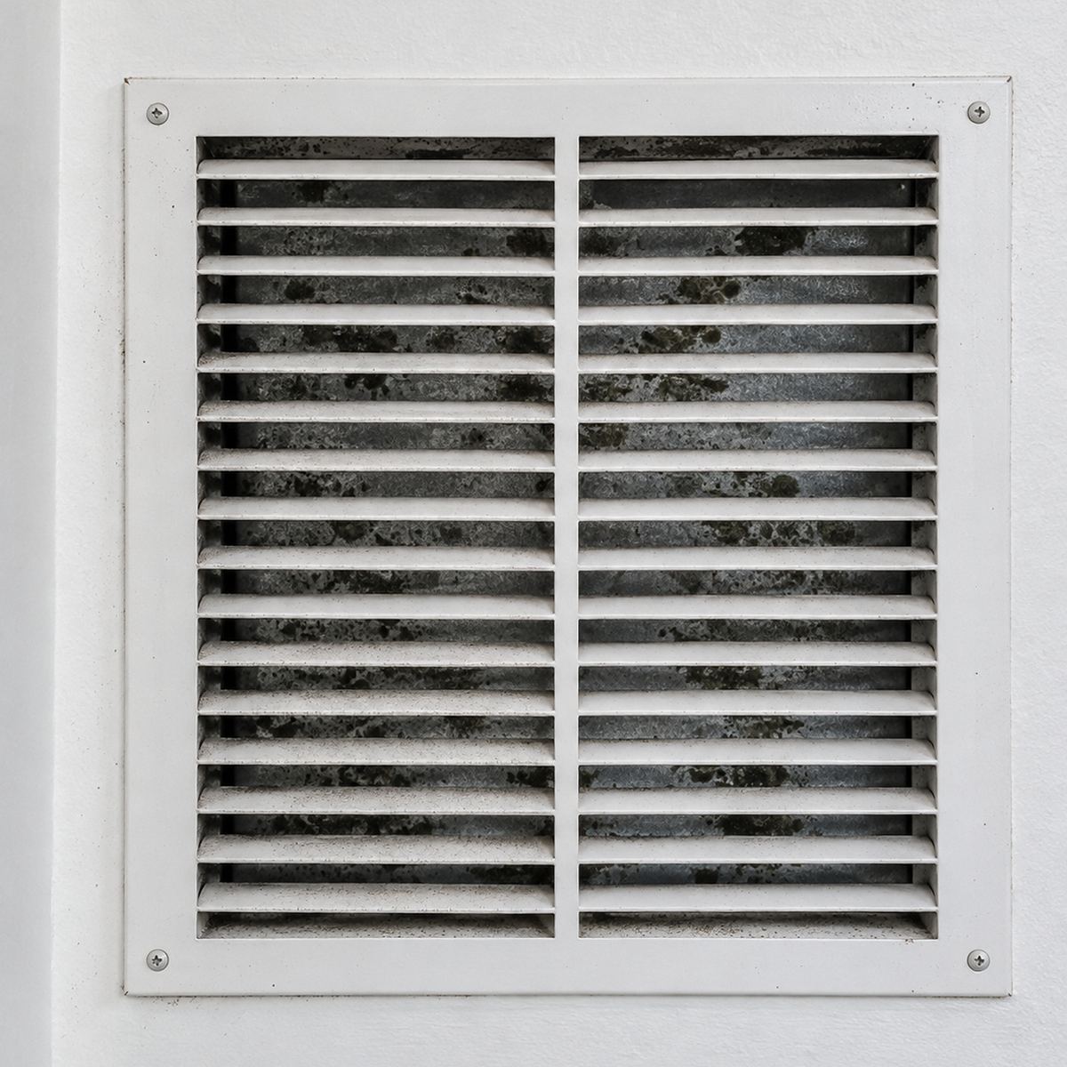 Mold hiding behind an air vent