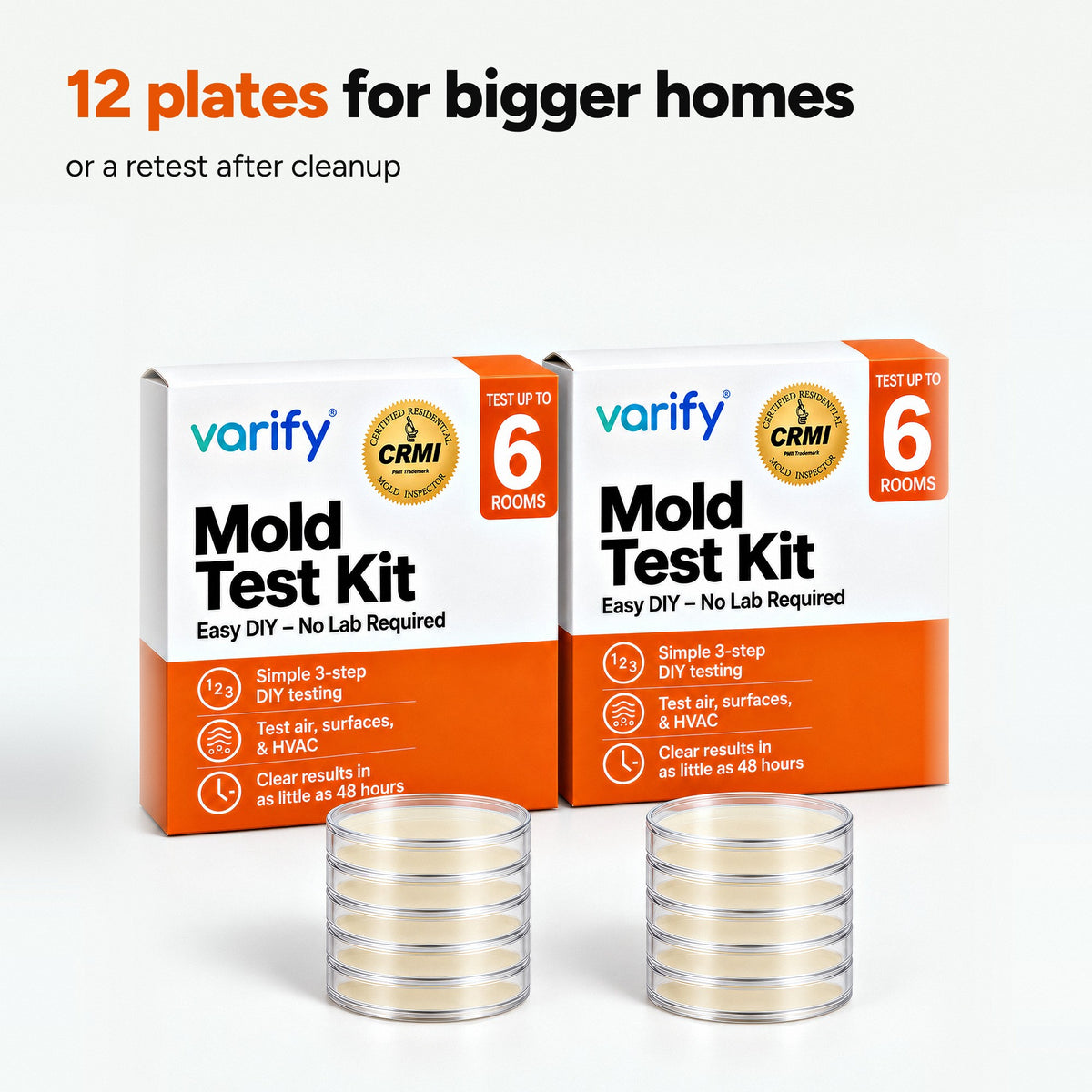 The 12-plate pack: 12 plates for bigger homes